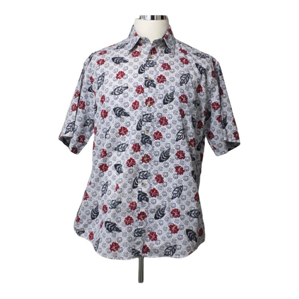Trader Bay button down, short sleeve shirt 100% brushed cotton XL like new